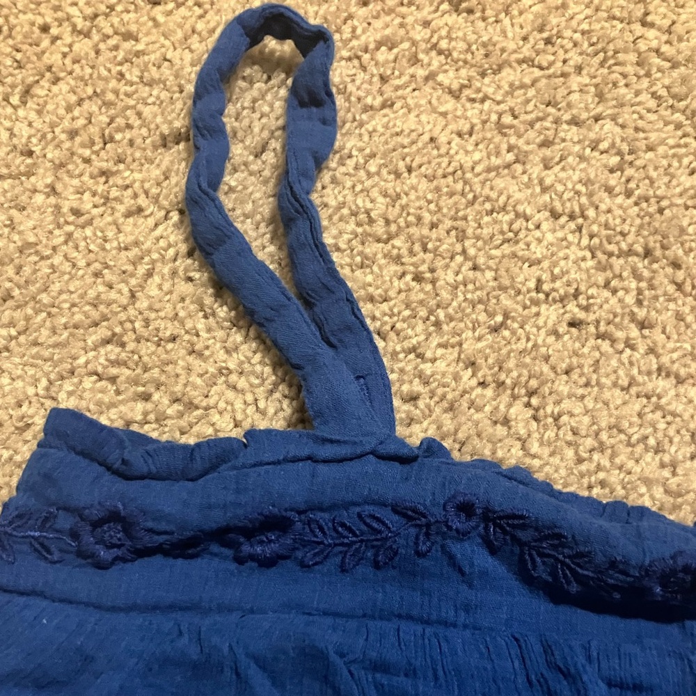 Mini Boden 11-12 ages blue tank top hardly worn - Picture 6 of 6